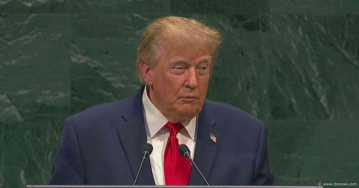 President Trump threatens to "annihilate" Iran in U.N. speech