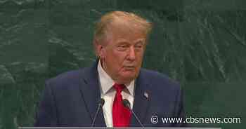 President Trump threatens to "annihilate" Iran in U.N. speech