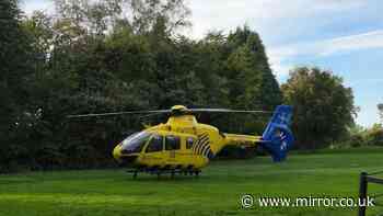 Air ambulance lands as two teens rushed to hospital after stabbing at Heaton Park