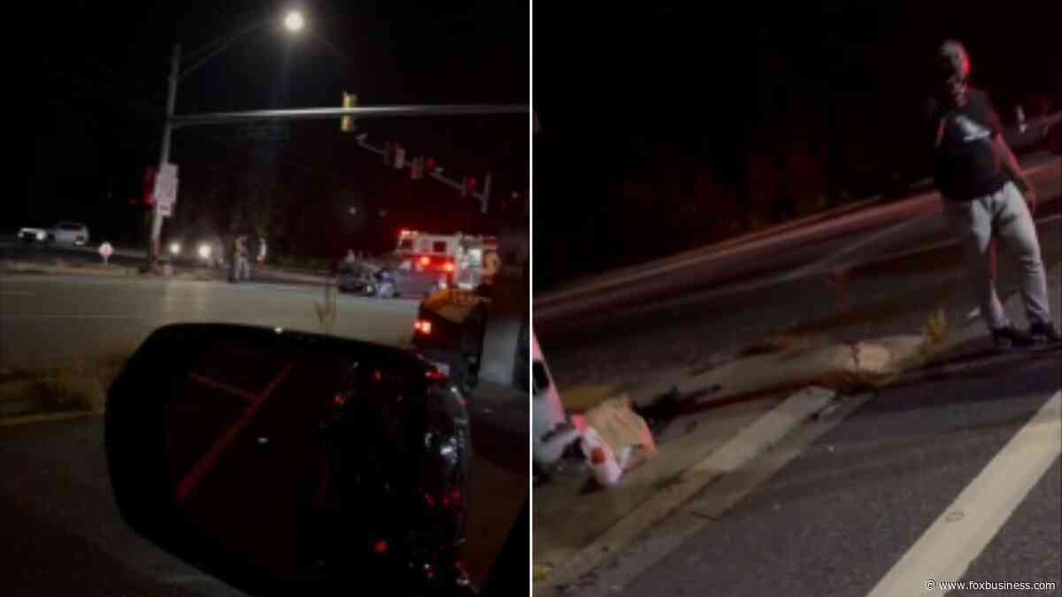 DoorDash customer picks up order from driver at crash scene: 'I think that's my food right there'