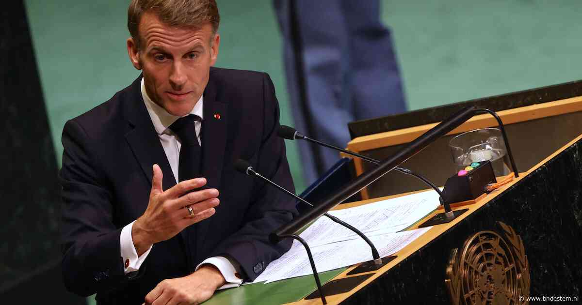 Macron haalt keihard uit bij de Verenigde Naties: ‘We moeten ons allemaal schamen’