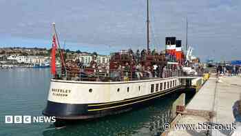 Historic paddle steamer sails from East Sussex port