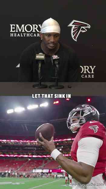 Michael Penix Jr. talks about his approach returning for week three #atlanta #nfl
