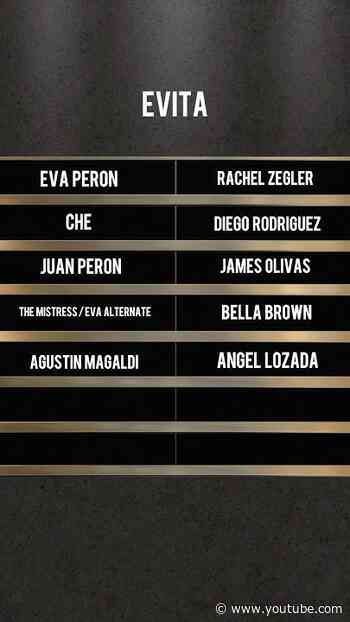 Rachel Zegler led Broadway EVITA announces its Broadway company