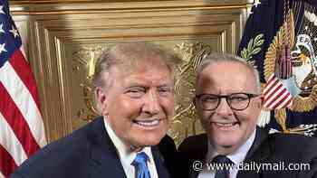 Anthony Albanese beams in selfie with Donald Trump: 'Good to catch up'