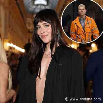 Dakota Johnson Fuels MGK Romance Rumors With Milan Fashion Week Outing
