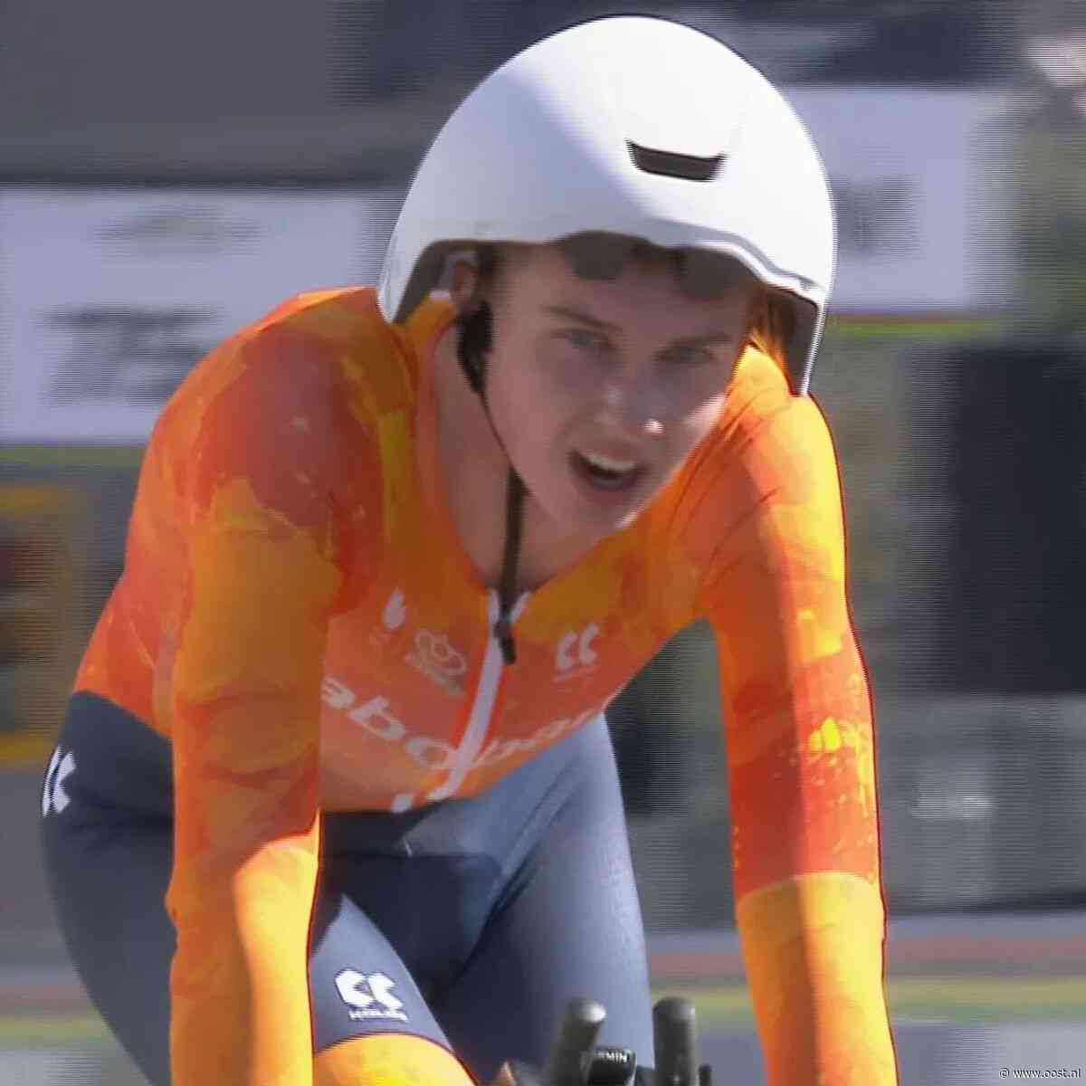 Gijs Winters debuteert op WK wielrennen met elfde plaats in tijdrit