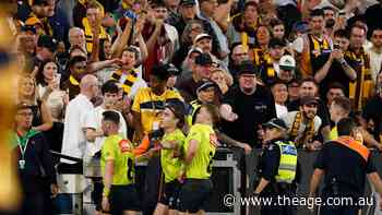 Alleged MCG nacho-thrower faces assault charges after Hawthorn, Brisbane match turned ugly