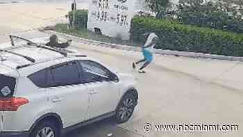 Surveillance shows violent confrontation before shooting at Pompano Beach gas station