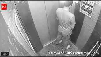 Man caught urinating inside Ghaziabad lift, CCTV goes viral