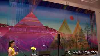 New mountain-centric mural makes its grand debut at ABQ Sunport