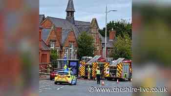Firefighters condemn Cheshire arson attack as crews spend five hours at blaze