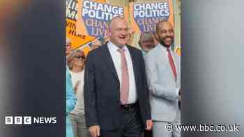 Ed Davey arrives at Lib Dem party conference