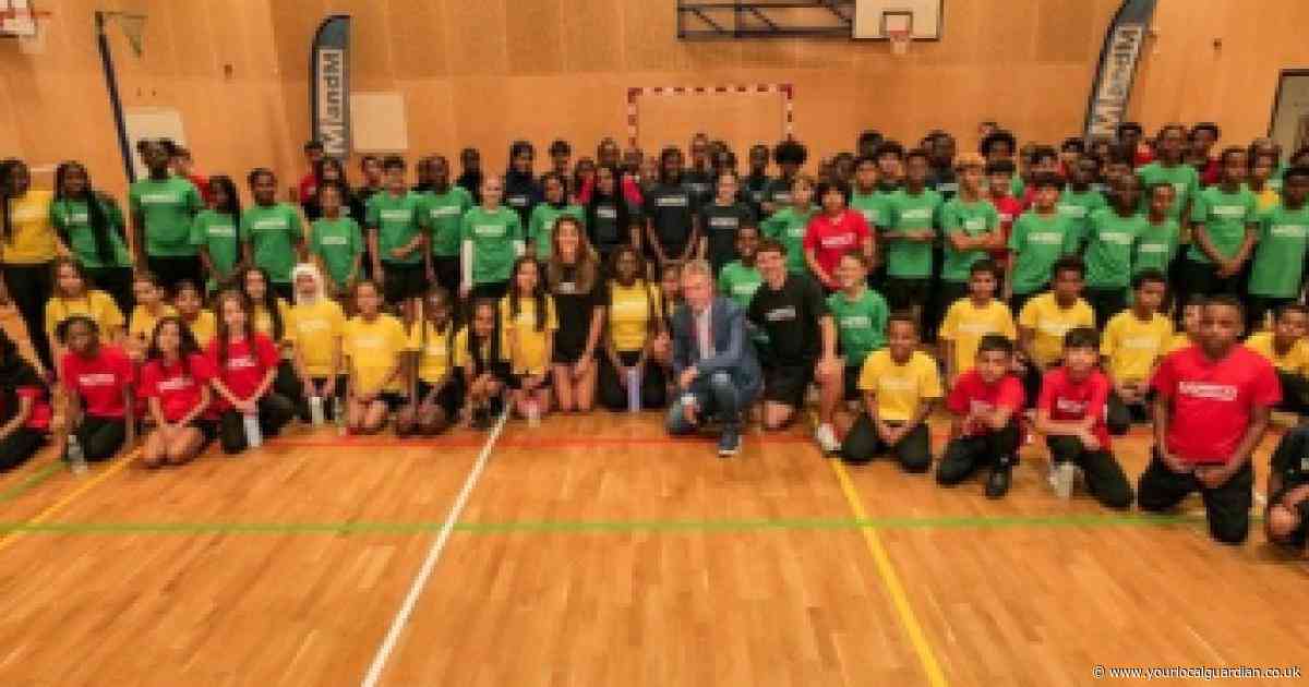 Stars joins pupils for tournament to champion school sport
