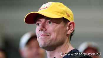 Lachie Neale arrives in Melbourne with a grand final suspension hanging over his head