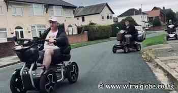 Justin Madders MP rides mobility scooter across Wirral