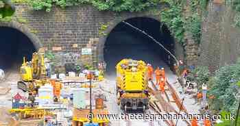 Fresh track laid in tunnels for Transpennine Route Upgrade