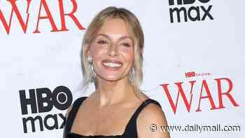 Sienna Miller turns heads in a dramatic feathered mini-dress as she joins co-star Dominic West at War premiere in New York