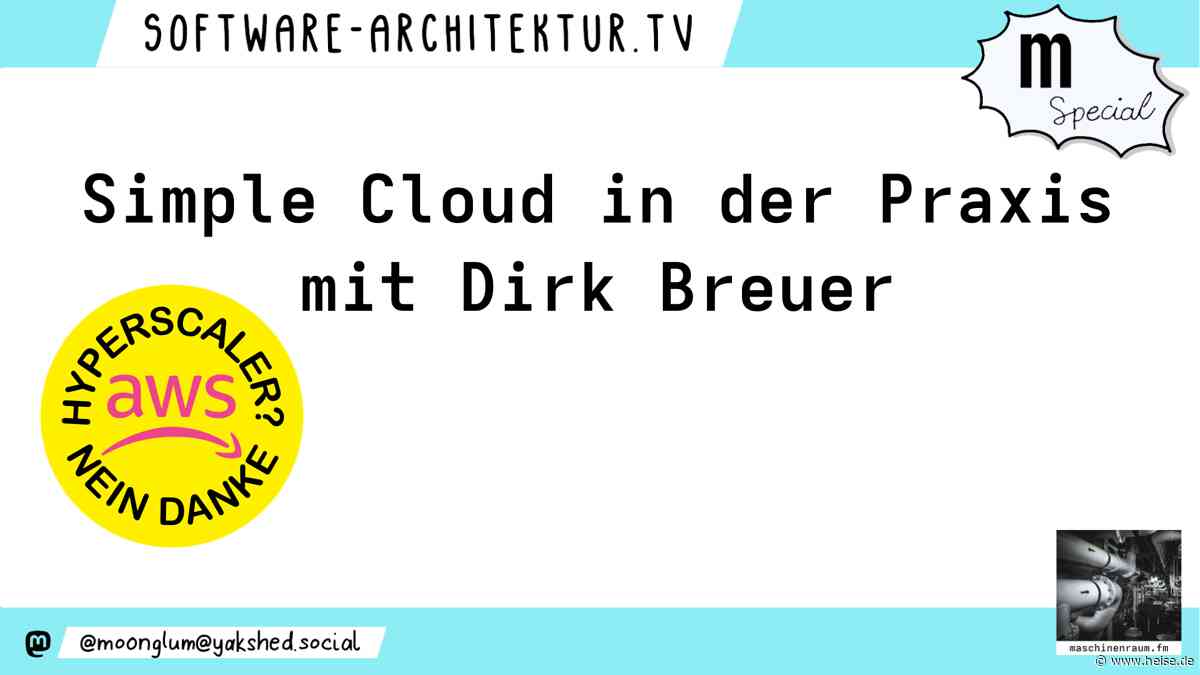 software-architektur.tv: Große Portale ohne Managed Cloud in der Praxis
