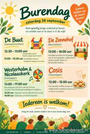 Op 26 september is het Burendag in de wijk Maarwold