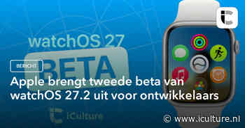 Apple brengt tweede beta van watchOS 27.2 uit voor ontwikkelaars