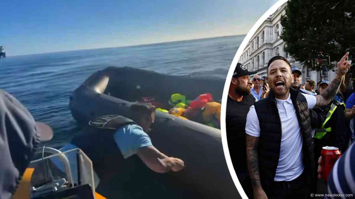 Extreemrechtse activist steekt migrantenboot lek in Engeland
