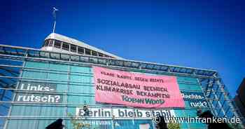 Kletter-Protest von Aktivisten an CDU-Zentrale in Berlin