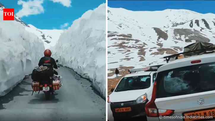 From a snow-buried pass to a traffic jam: Video shows how Baralacha La changed in 10 years - - watch