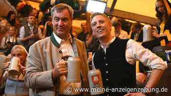 Markus Söder plädiert im Wiesn-Festzelt für Olympia in München