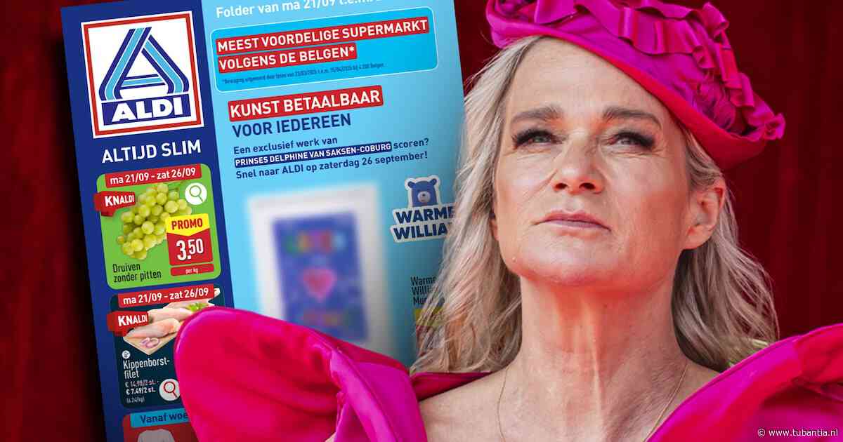 Belgische prinses Delphine haalt uit naar Aldi na fout in folder: ‘Diep verontwaardigd’