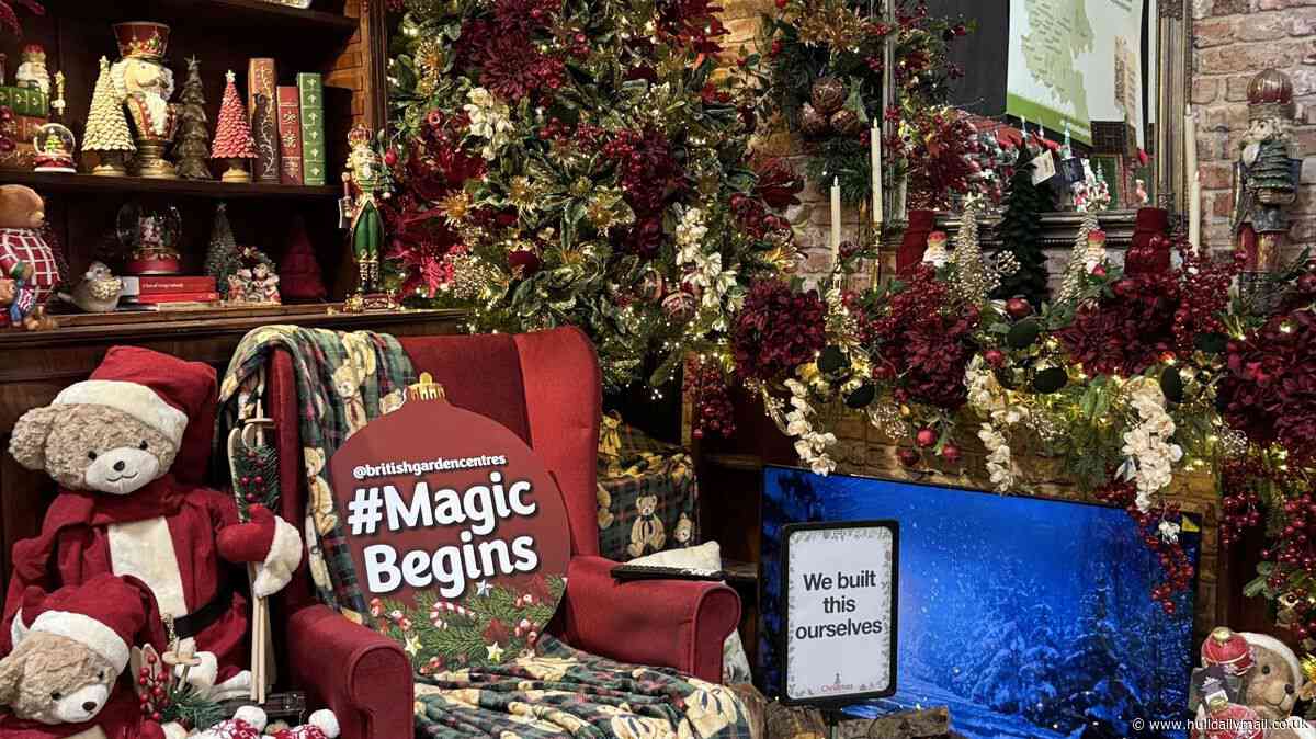 East Yorkshire garden centre launches Christmas with Santa cutting the ribbon and golden tickets for first visitors
