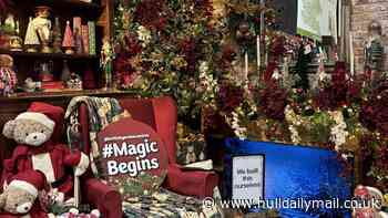 East Yorkshire garden centre launches Christmas with Santa cutting the ribbon and golden tickets for first visitors
