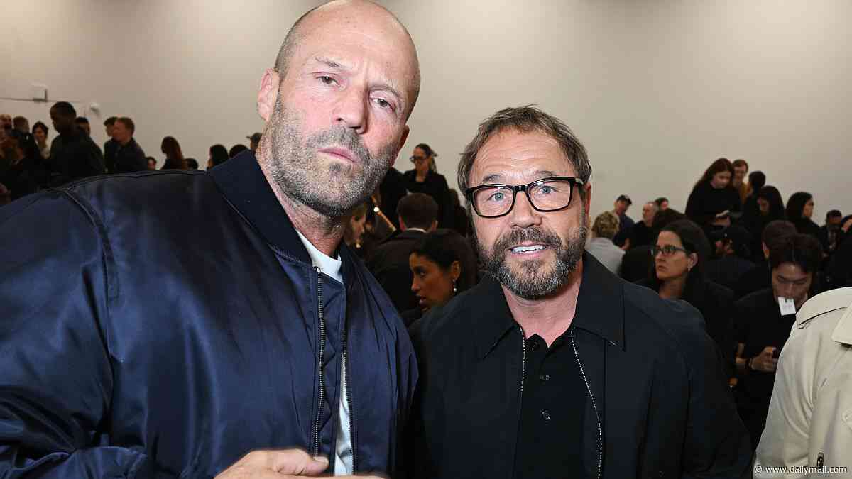Turkish and Tommy are back! Jason Statham and Stephen Graham enjoy a Snatch reunion at Burberry LFW show - 26 years after being propelled to fame by the cult crime comedy