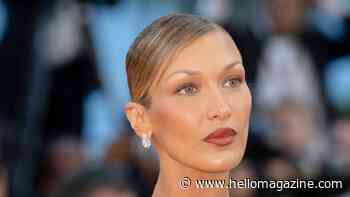 Bella Hadid sizzles in silky underwear pictures with large diamonds