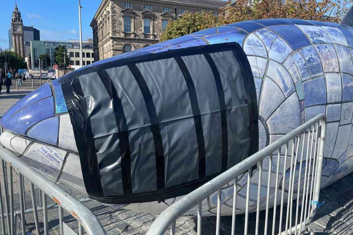 Peta offers to help repair Belfast’s Big Fish – in exchange for pro-vegan plaque