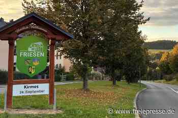 An der Grenze des Vogtlands: Warum Friesener Ortsschilder die Form eines Wappens haben