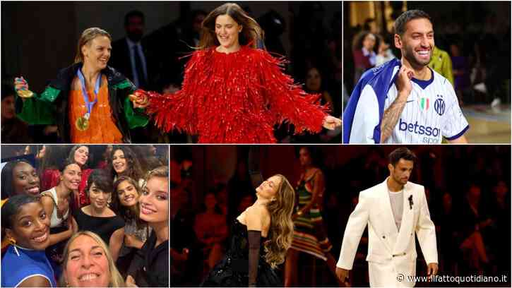 Da Calhanoglu a Egonu, da Yoko Plebani a Musetti (che balla con Jennifer Lopez): tutti gli sportivi che hanno sfilato al Vogue World Milano