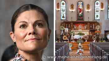 Minutenlang allein in der Kirchenbank: Kronprinzessin Victoria muss bei Astrids Beerdigung warten