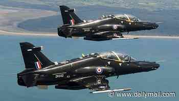 RAF Hawk jet crashes after takeoff in Wales as pilots 'ejected safely using parachutes'