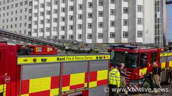 Fire crews back at burnt Grand Burstin hotel in Folkestone after smoke spotted