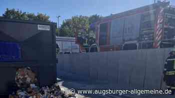 Feuerwehr Illertissen rückt zum neuen Aldi-Markt aus