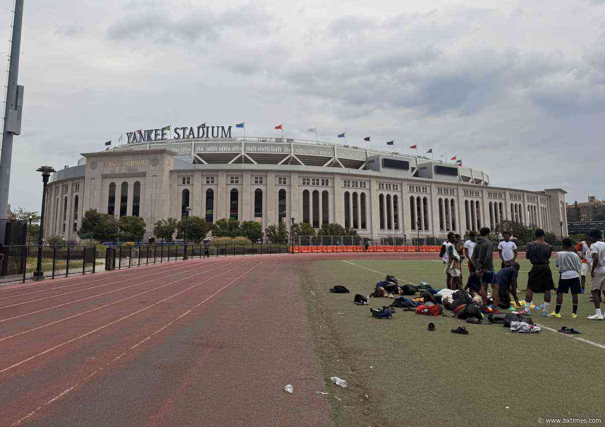 Why is the historic Bronx park next to Yankee Stadium falling apart despite City Council members raising millions to fix it?