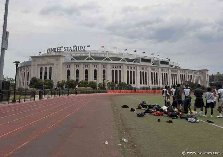 Why is the historic Bronx park next to Yankee Stadium falling apart despite City Council members raising millions to fix it?