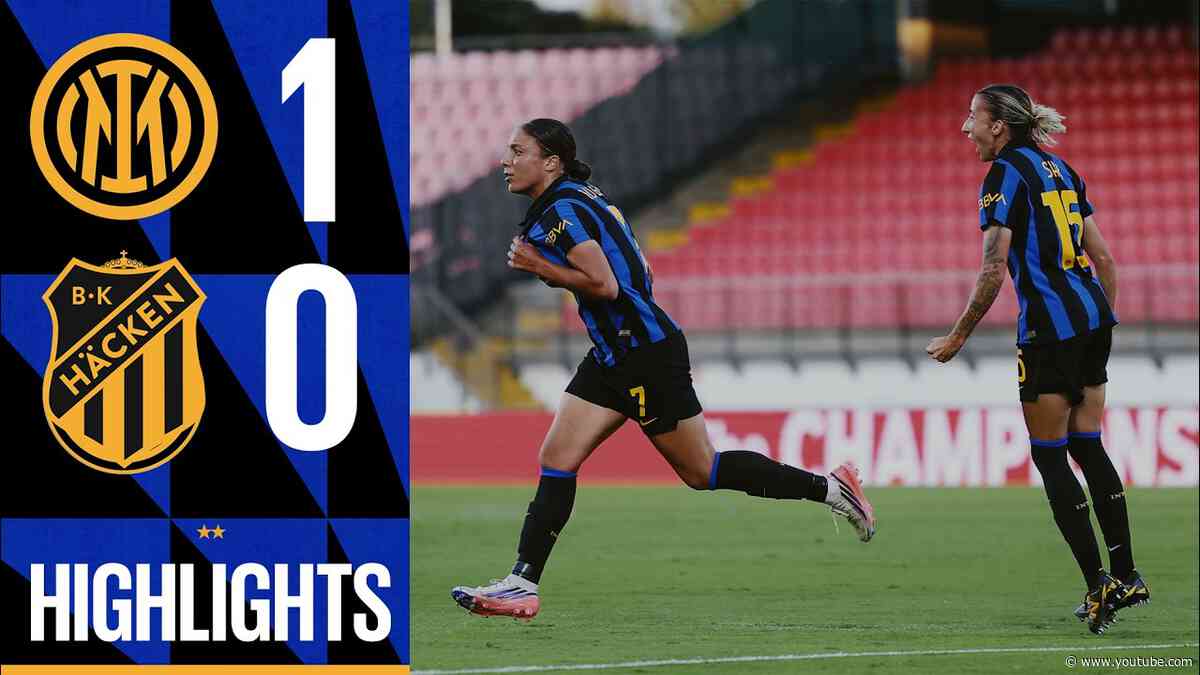 ESORDIO VINCENTE IN UWCL | INTER 1-0 HÄCKEN | UEFA WOMEN’S CHAMPIONS LEAGUE
