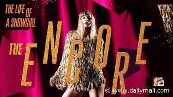 Taylor Swift dazzles fans as she announces FOUR new songs and extended edition of album The Life of a Showgirl