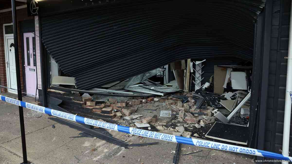 Police update as West Moor tanning shop car damage probe continues