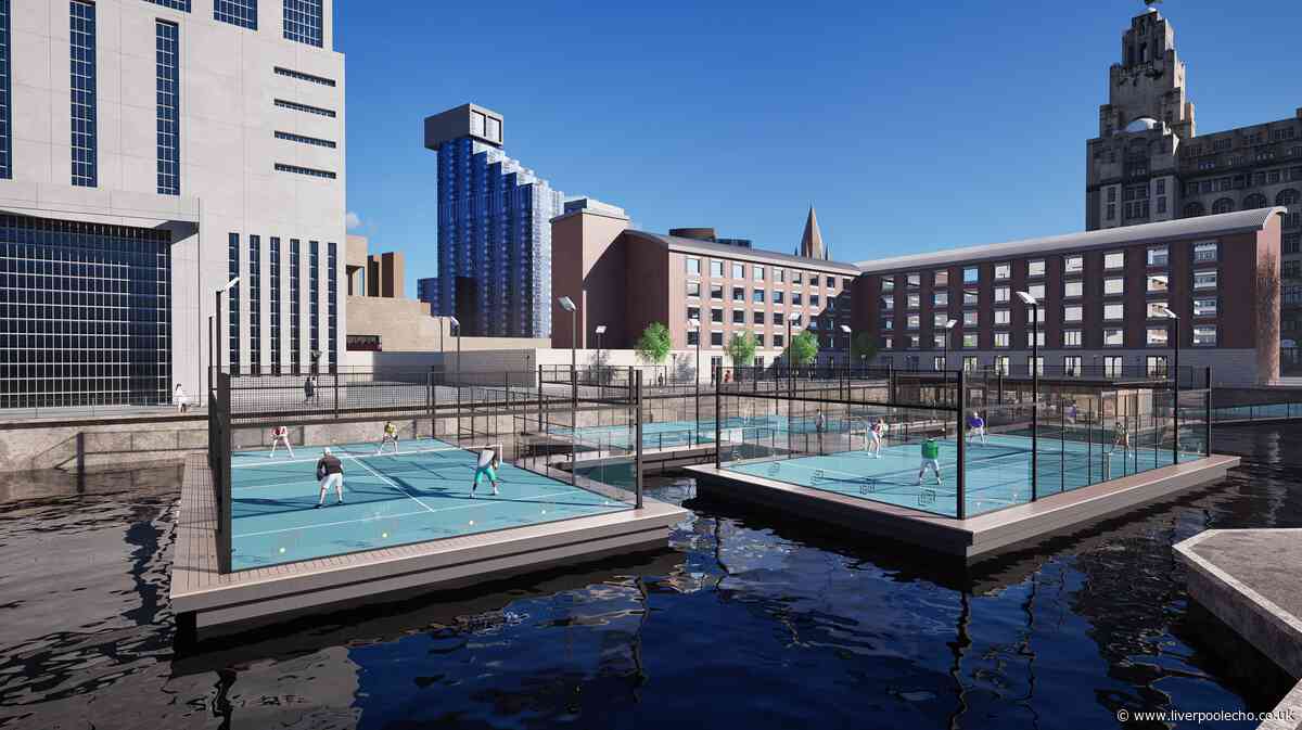 Decision made on floating padel courts on Liverpool docklands