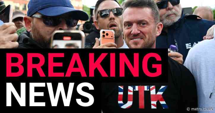 Tommy Robinson ‘detained by anti-terror police’ at airport