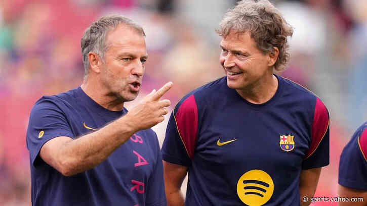 Joint training session between the Barcelona first-team squad and Barça Atletic