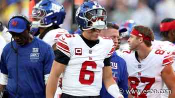 Sources: Giants QB Dart expected to have season-ending knee surgery